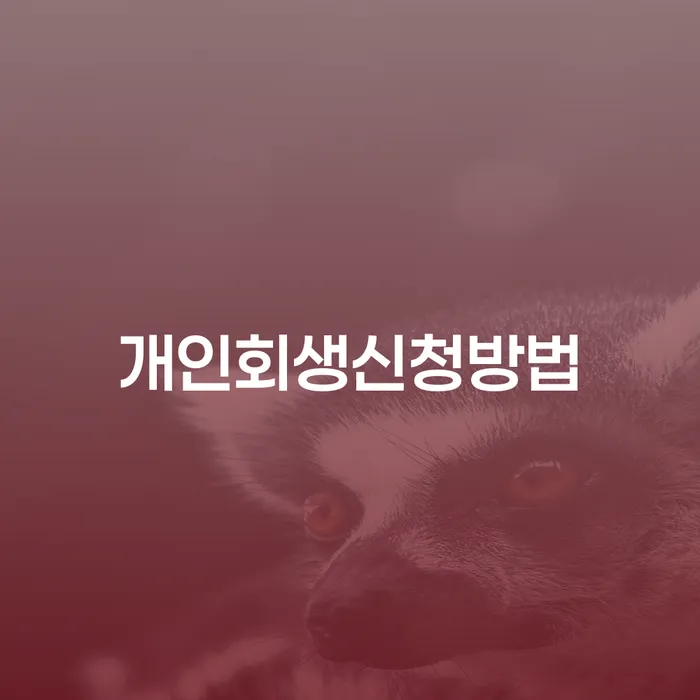 개인회생도박 개인회생 처리방법 알아보기