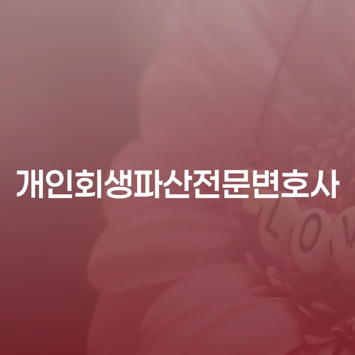 양주시 개인회생파산전문변호사의 법률 자문